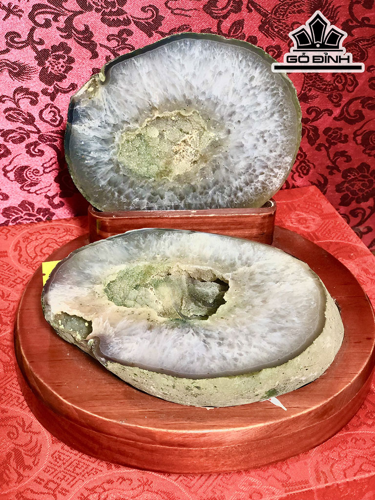 Bát Tụ Bảo Đá Mã Não Cao 17 Ngang 11 (cm) 1,48kg