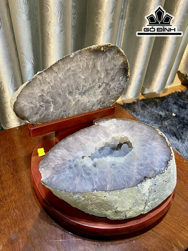 Bát Tụ Bảo Đá Mã Não Cao 24 Ngang 23 (cm) 7,135kg