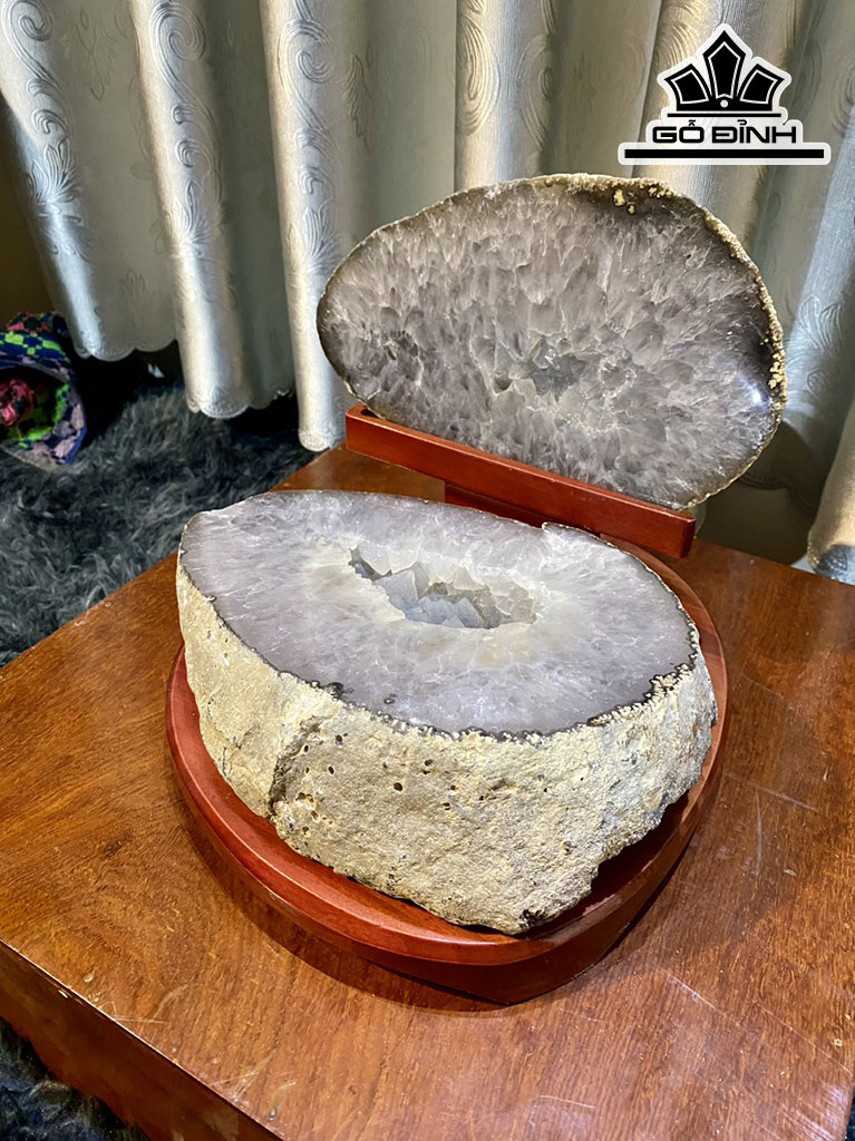 Bát Tụ Bảo Đá Mã Não Cao 24 Ngang 23 (cm) 7,135kg