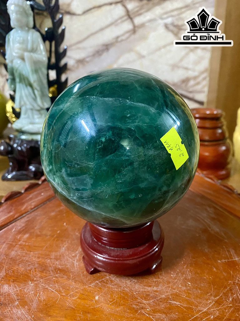 Bi Cầu Đá Flourite Đường Kính Hạt 10,5 (cm) 2,23kg