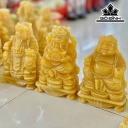 Bộ 3 Tượng Thần Tài Thần Tiền Thổ Địa Đá Ngọc Hoàng Long Cao 20 (cm)