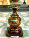 Cặp Bình Tứ Quý Đá Malachite Cao 31 Ngang 18 (cm) 9kg