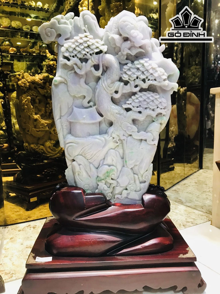 Tác Phẩm Bát Tiên Đá Cẩm Thạch Cao 60 Ngang 30 (cm) 28kg