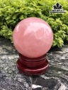 Bi Cầu Đá Thạch Anh Hồng Đường Kính Hạt 12,8 (cm) 2,85kg