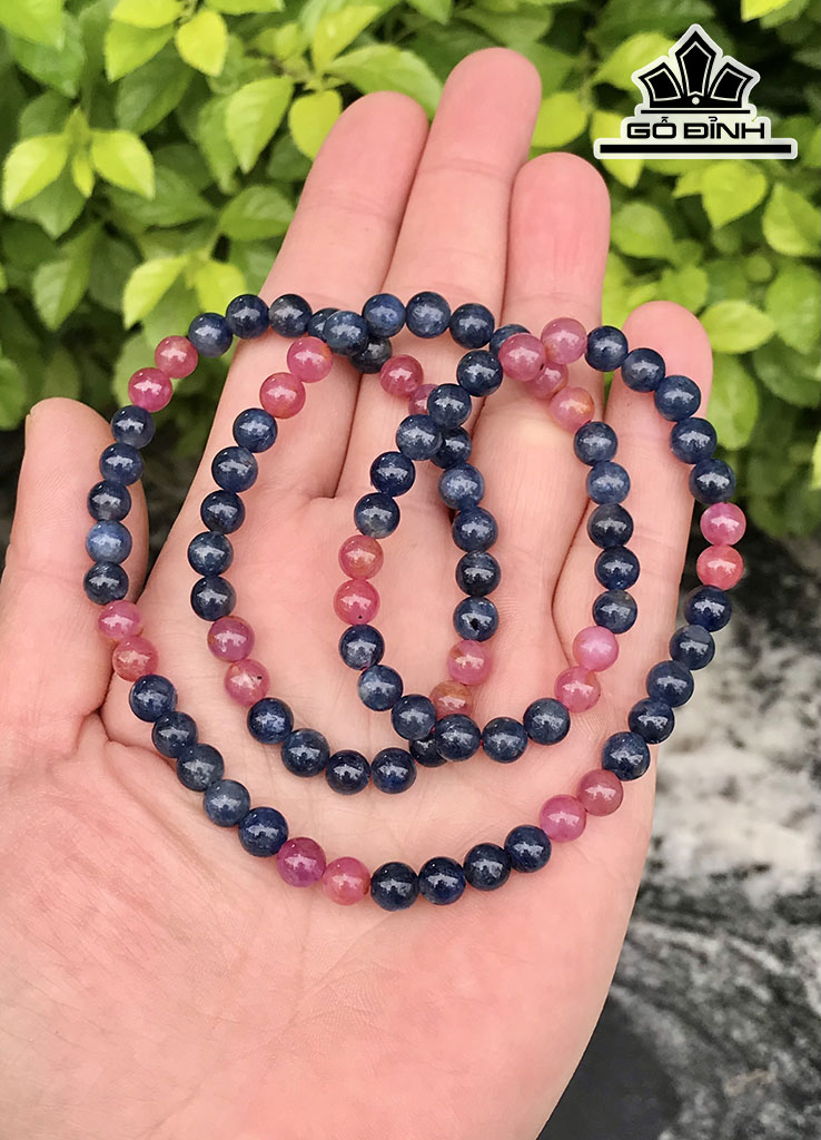 Chuỗi Đá Sapphire Đường Kính Hạt 6,3 (mm) 41g