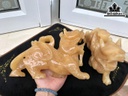 Đôi Tỳ Hưu Tài Lộc Như Ý Đá Ngọc Hoàng Long Cao 22,5 Ngang 15 Sâu 6,3 (cm) 4kg