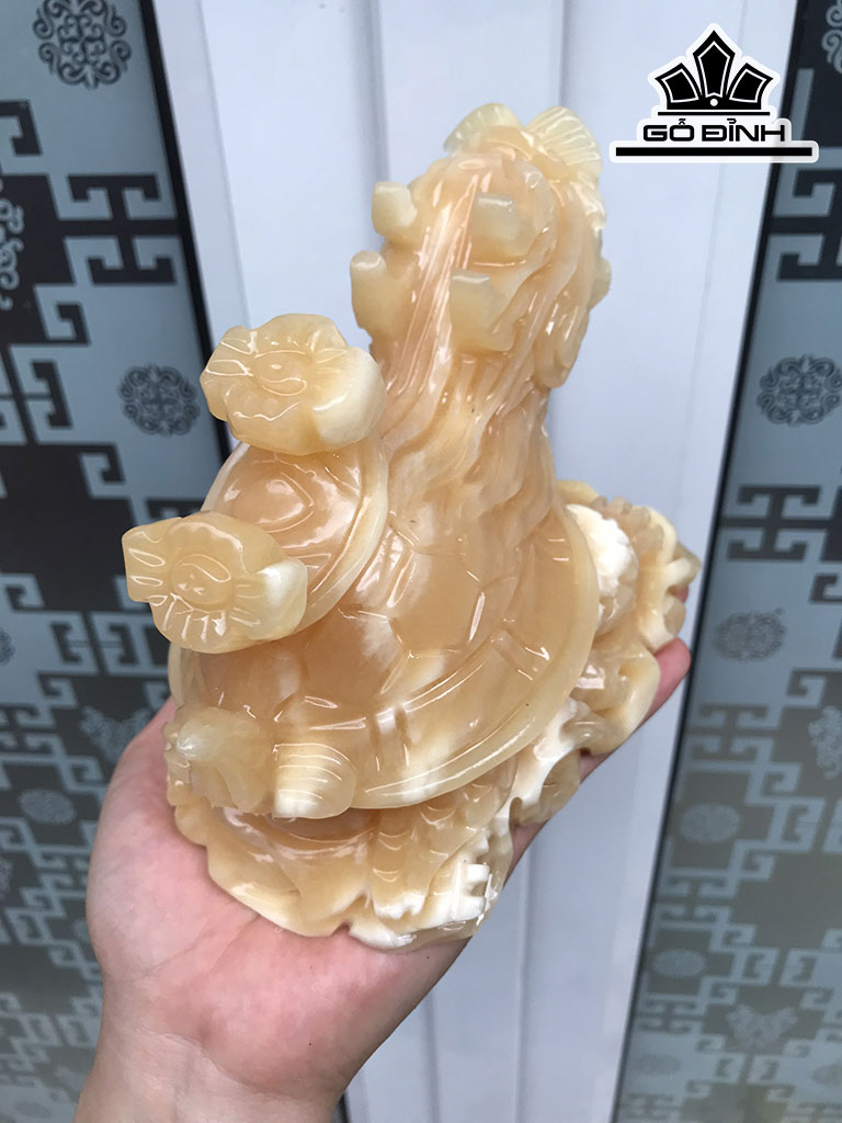 Long Quy Như Ý Đá Ngọc Hoàng Long Cao 15 Ngang 11,3  Sâu 10,5 (cm) 1,6kg