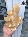 Long Quy Như Ý Đá Ngọc Hoàng Long Cao 15 Ngang 11,3  Sâu 10,5 (cm) 1,6kg
