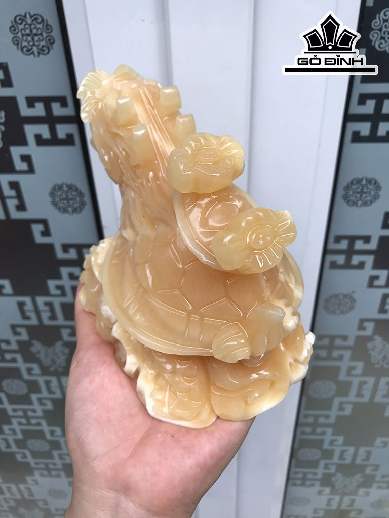Long Quy Như Ý Đá Ngọc Hoàng Long Cao 15 Ngang 11,3  Sâu 10,5 (cm) 1,6kg