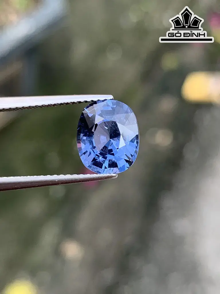 Viên Đá Spinel Xanh Cao 9 Ngang 8 Sâu 5,3 (mm) 3,2cts