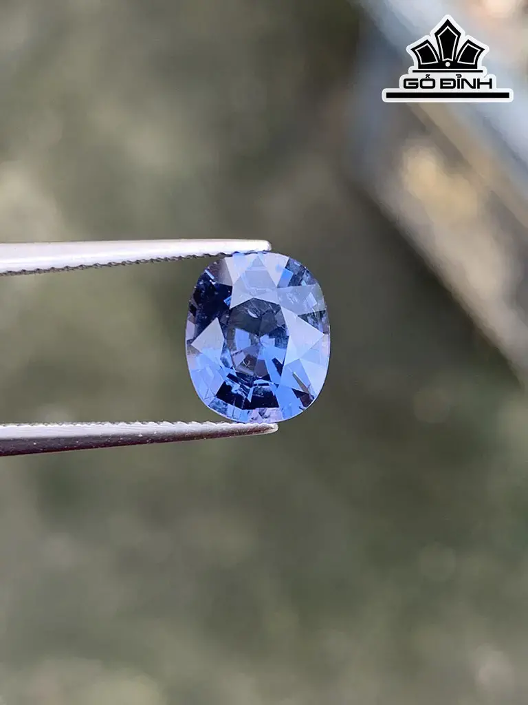 Viên Đá Spinel Xanh Cao 9 Ngang 8 Sâu 5,3 (mm) 3,2cts