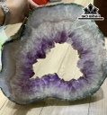 Lát Cắt Đá Thạch Anh Tím Cao 39 Ngang 33 (cm) 7,7kg