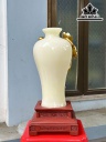 Cặp Lục Bình Đá Onyx Vàng Cao 43 Ngang 18 (cm)