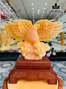 Tác Phẩm Đại Bàng Đá Ngọc Hoàng Long Cao 35 Ngang 37 (cm) 5,5kg