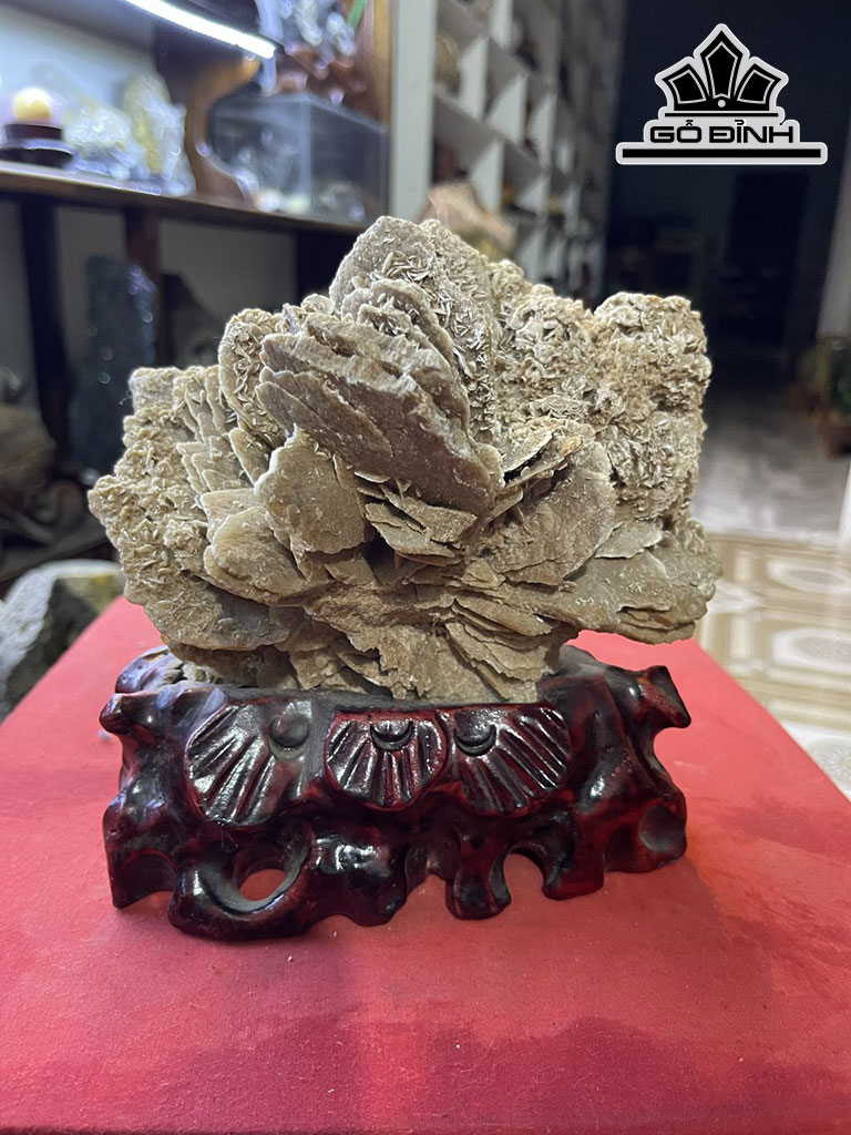 Tác Phẩm Bông Hoa Hóa Thạch Cao 28 Ngang 17 (cm) 1,8kg