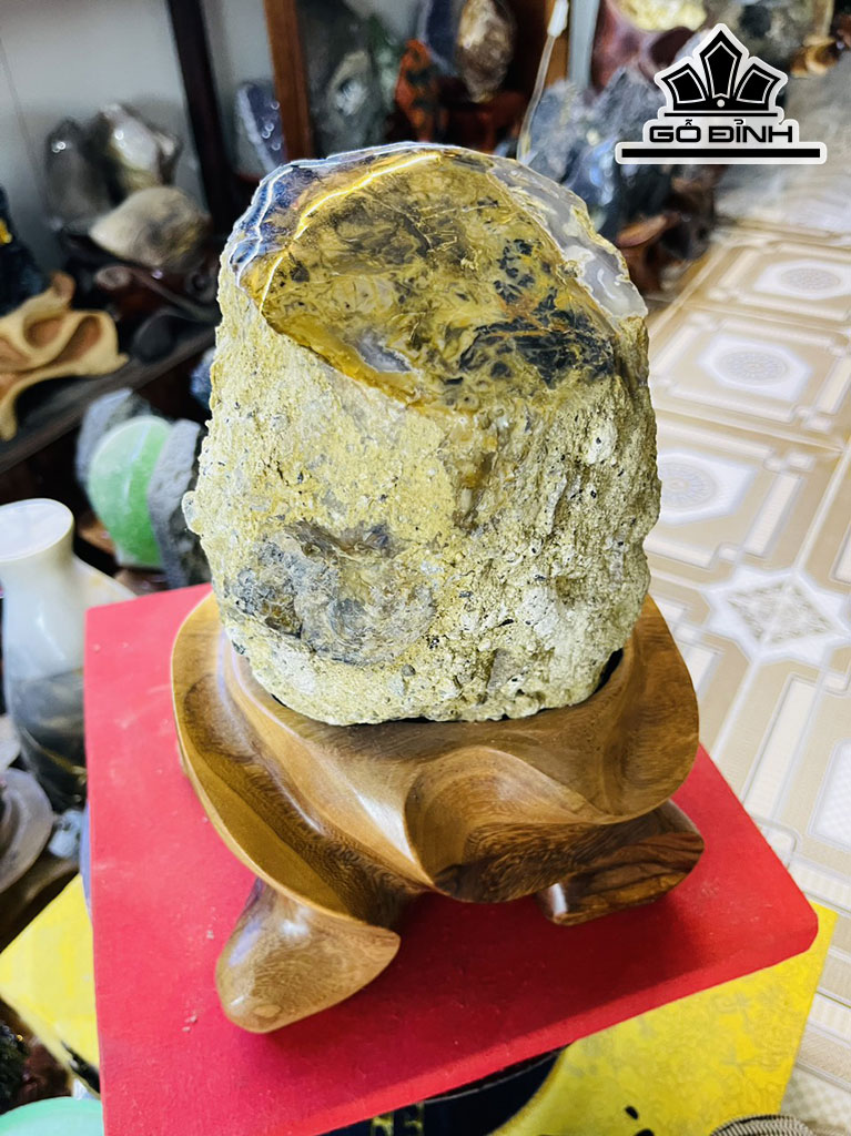 Tác Phẩm Gỗ Hóa Ngọc Cao 28 (cm) 6,5kg