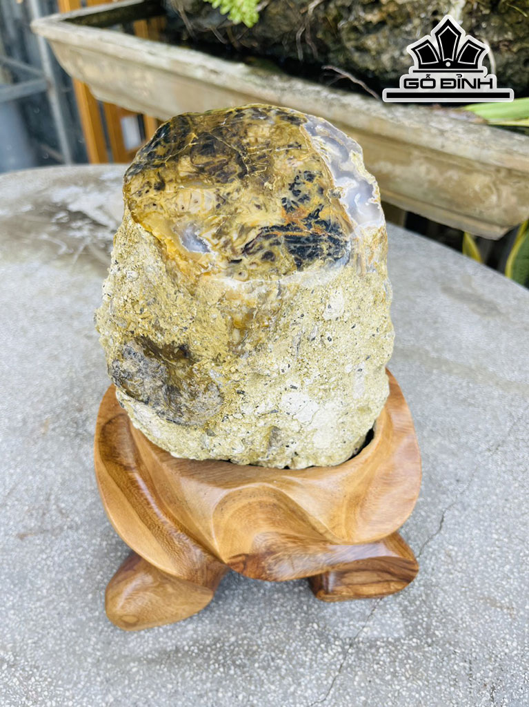 Tác Phẩm Gỗ Hóa Ngọc Cao 28 (cm) 6,5kg