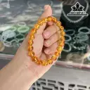 Vòng Tay Đá Hổ Phách Hoa Đường Kính Hạt 8,5 (mm)