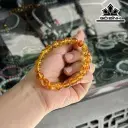 Vòng Tay Đá Hổ Phách Hoa Đường Kính Hạt 8,5 (mm)