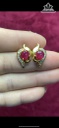 Đôi Bông Tai Nữ Đá Ruby Huyết Bồ Câu Lục Yên