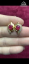 Đôi Bông Tai Nữ Đá Ruby Huyết Bồ Câu Lục Yên