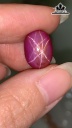 Viên Đá Ruby Sao Kép Yên Bái 12,15cts
