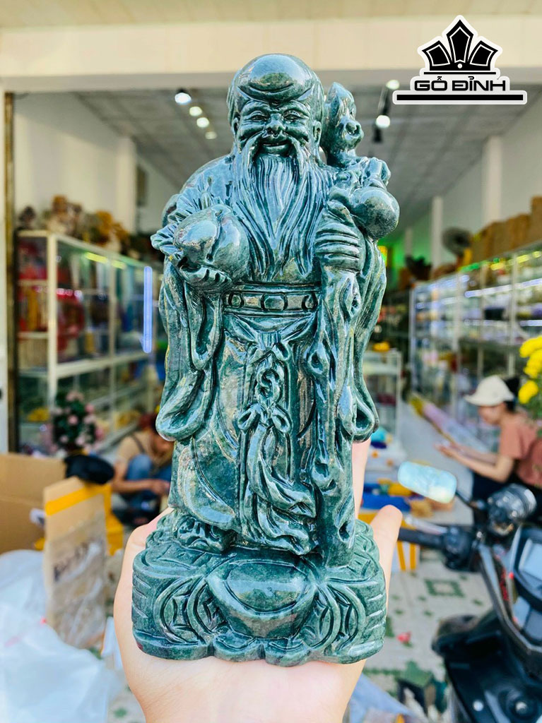 Bộ Tam Đa Phúc Lộc Thọ Đá Ấn Độ Cao 20 (cm)