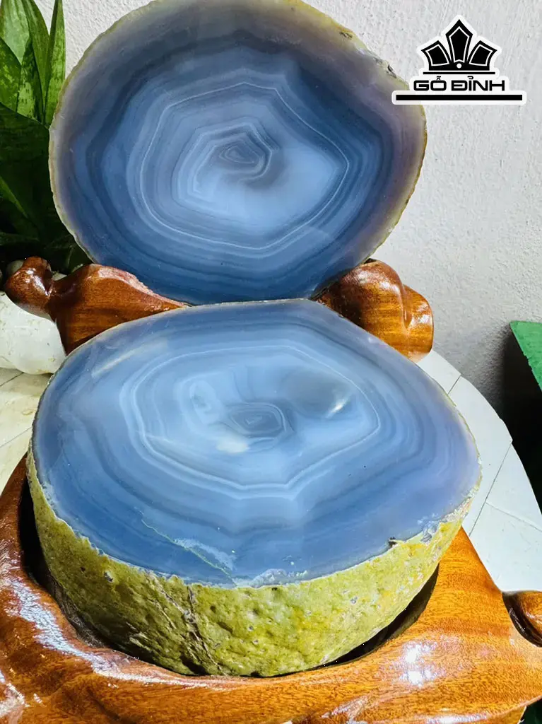 Bát Tụ Bảo Đá Mã Não Cao 26 Ngang 16 (cm) 6,5kg