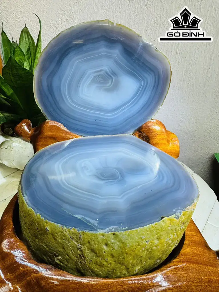 Bát Tụ Bảo Đá Mã Não Cao 26 Ngang 16 (cm) 6,5kg