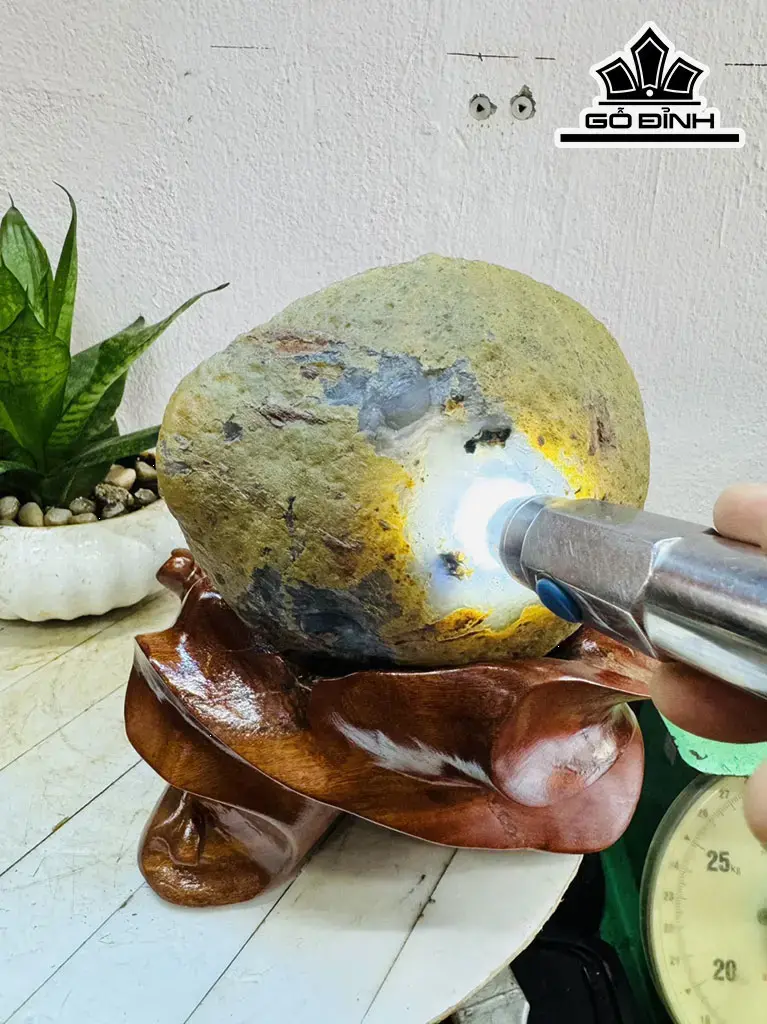 Bát Tụ Bảo Đá Mã Não Cao 26 Ngang 16 (cm) 6,5kg