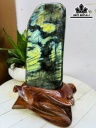 Tác Phẩm Đá Xà Cừ (Labradorite) Cao 29 Ngang 10 (cm) 3,4kg