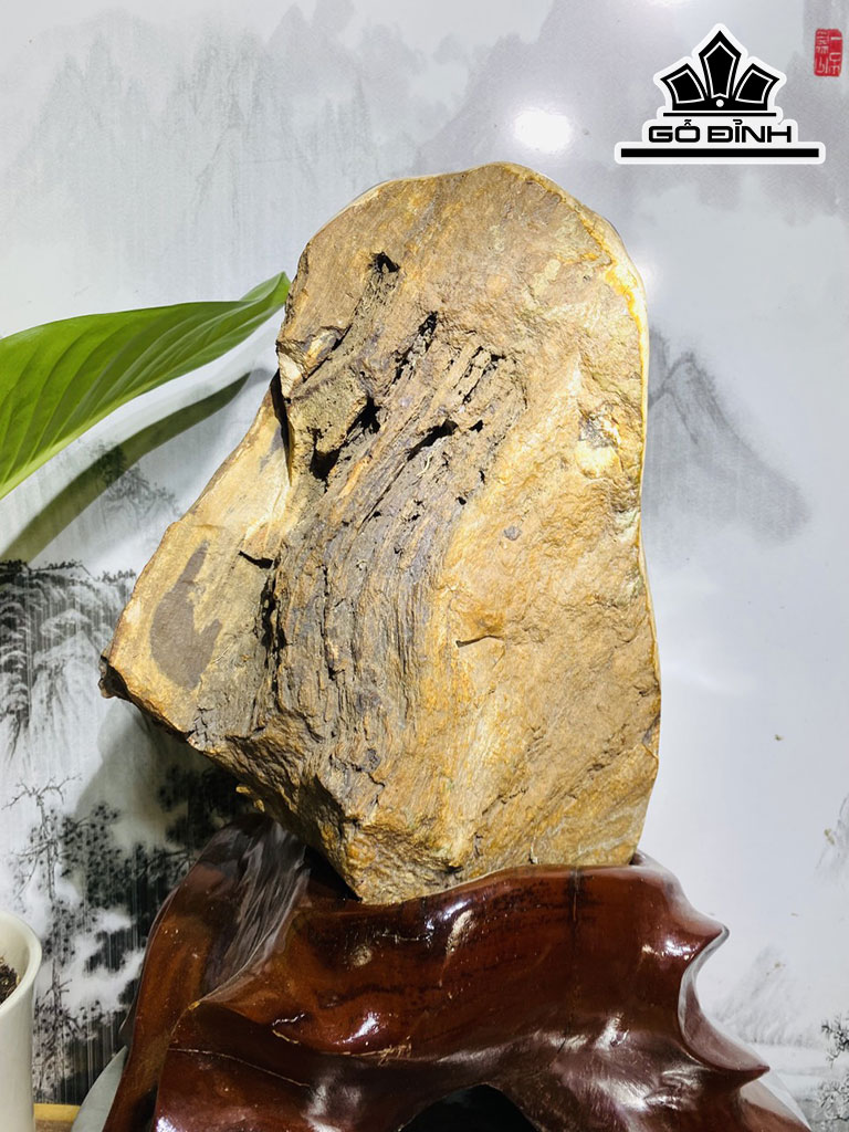 Tác Phẩm Gỗ Hóa Thạch Gia Lai Cao 44 Ngang 27 (cm) 27,8kg