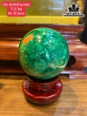 Bi Cầu Đá Khổng Tước (Malachite) Đường Kính Hạt 10,5 (cm)  2,1kg