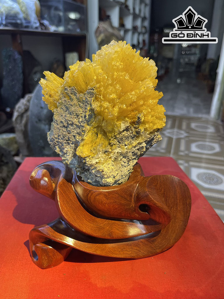 Bông Hoa Ưu Đàm Đá Trầm Tích Cao 20 (cm) 1,7kg