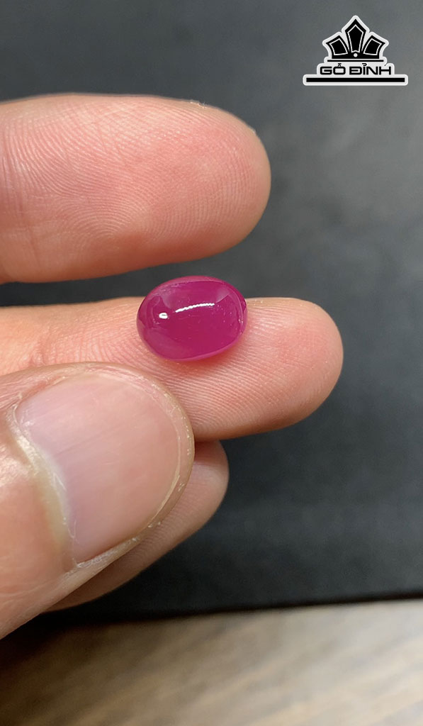 Viên Đá Ruby Hồng Lục Yên 4,1cts