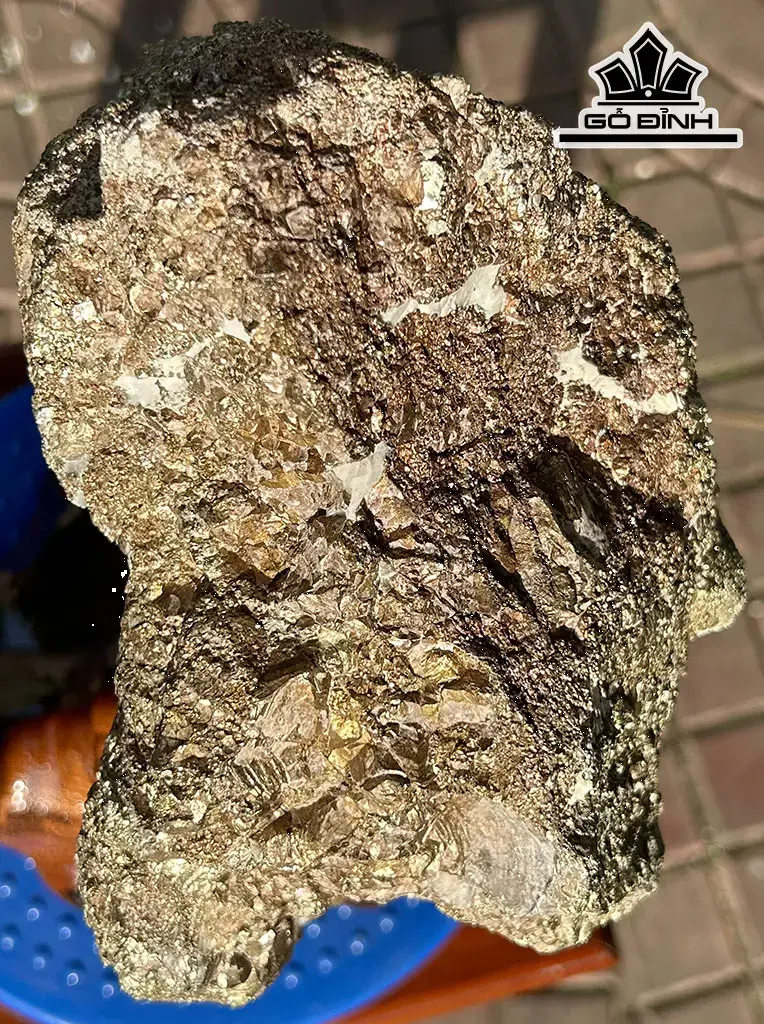 Vàng Găm Tinh Thể Đá Pyrite Cao 36 Ngang 20 (cm) 10,2kg