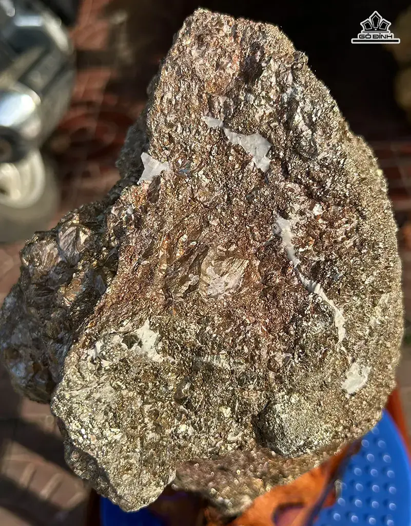 Vàng Găm Tinh Thể Đá Pyrite Cao 36 Ngang 20 (cm) 10,2kg