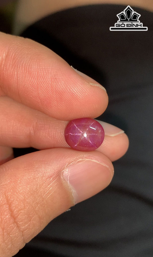 Viên Đá Ruby Sao Yên Bái 6,3cts