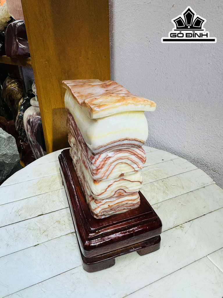 Tác Phẩm Đá Thịt Heo (Canxit) Cao 20 Ngang 20  (cm) 4,7kg