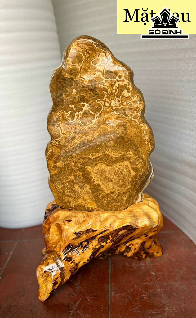 Cây Đá Canxit Vân Nu Hoa Cao 75 Ngang 52 Sâu 9 (cm) 37kg (Cao Riêng Đá 52 cm 24,5kg)