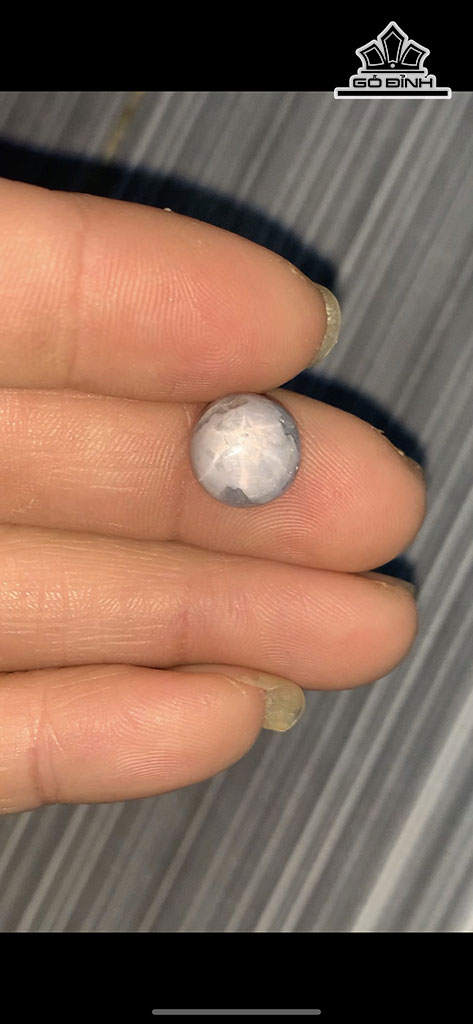 Viên Đá Sapphire Sao Cao 6 Ngang 10 (mm) 6,7cts