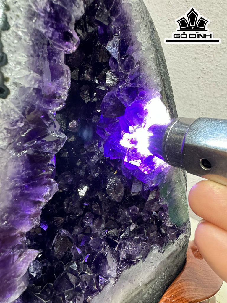 Hốc Đá Thạch Anh Tím Cao 29 Ngang 16 Sâu 15 (cm) 7,3kg