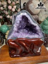 Động Đá Thạch Anh Tím Cao 41 Ngang 31 Sâu 18,5 (cm) 22kg ( Riêng Đá 15kg)