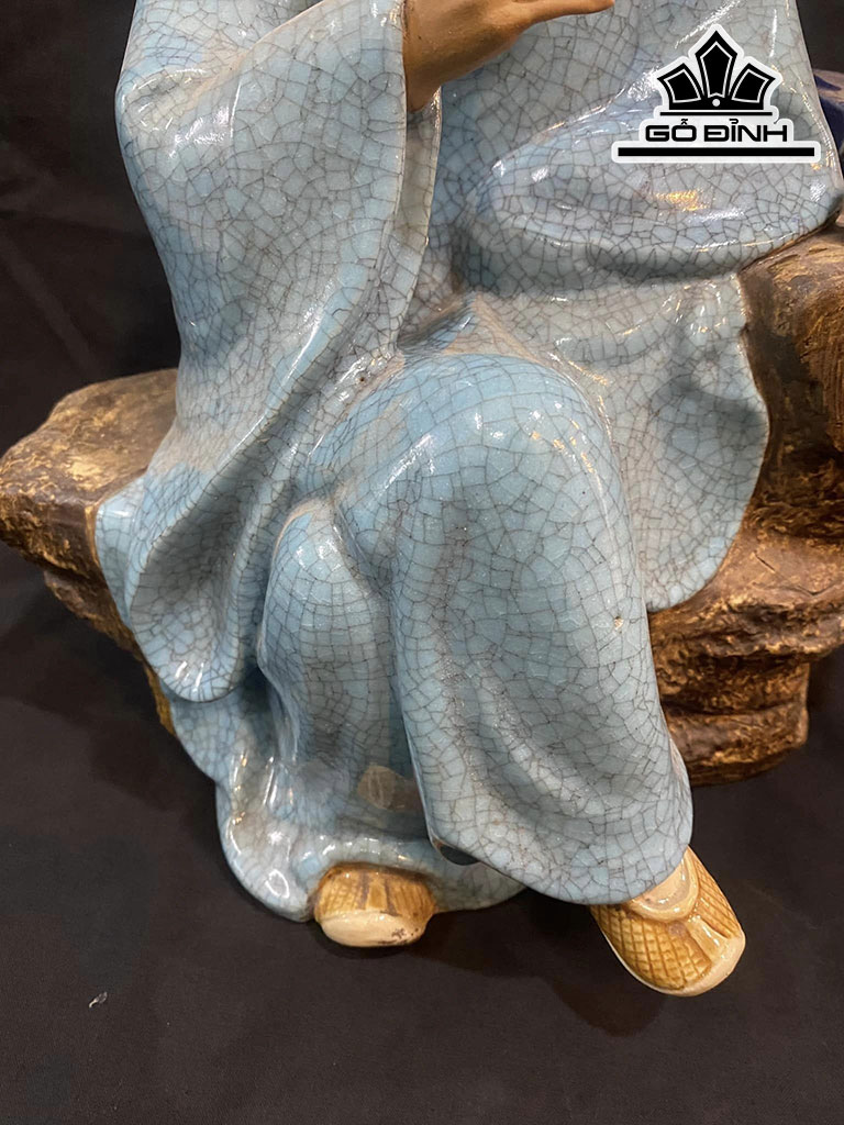 Tượng Thần Trà Gốm Phật Sơn Cao 38 Ngang 34  (cm)