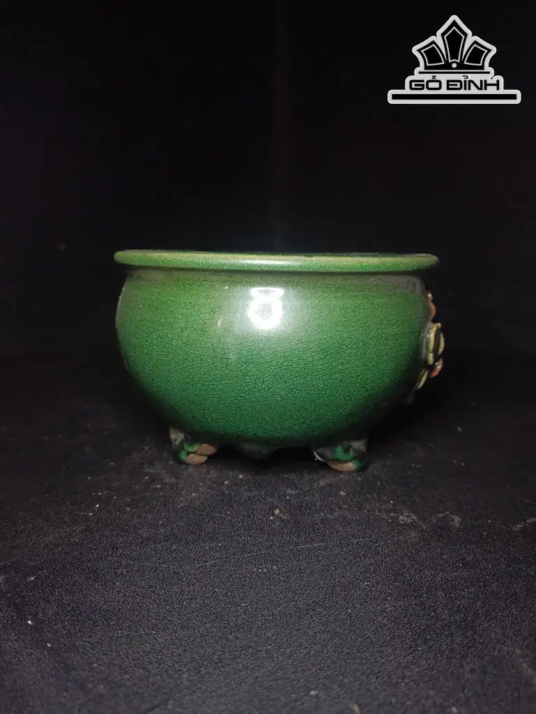 Chậu Hoa Gốm Phật Sơn Cao 9,5 Miệng 14,5 Đường Kính 12 (cm)