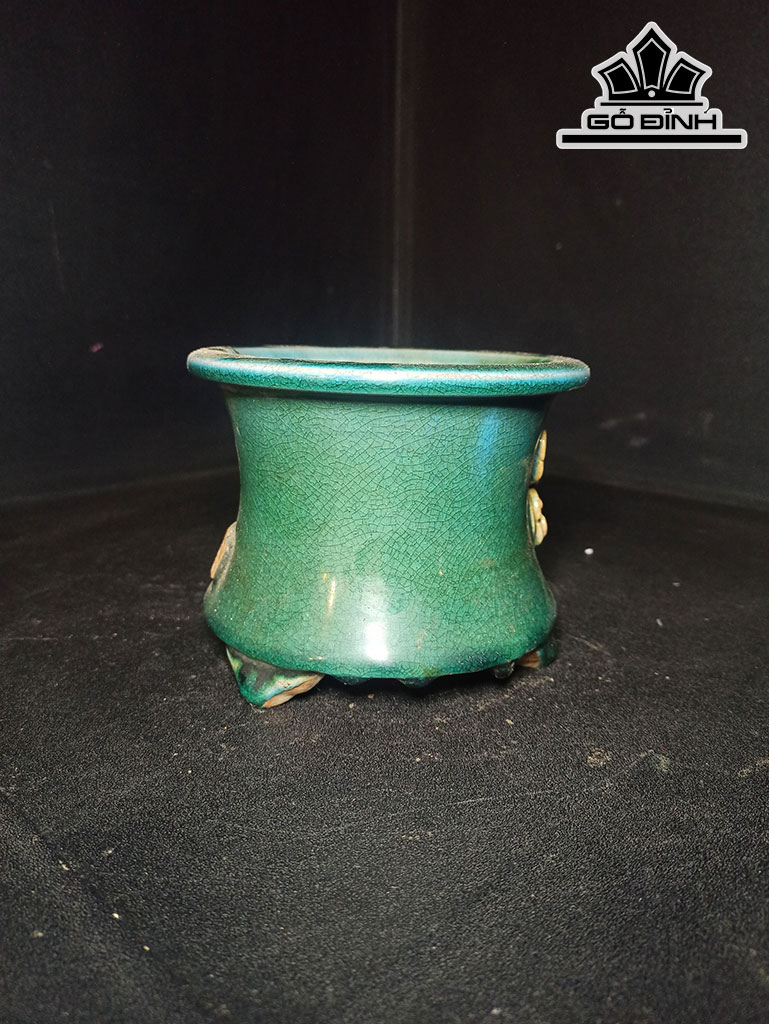 Chậu Hoa Gốm Phật Sơn Cao 10,5 Miệng 13 Đường Kính 10 (cm)