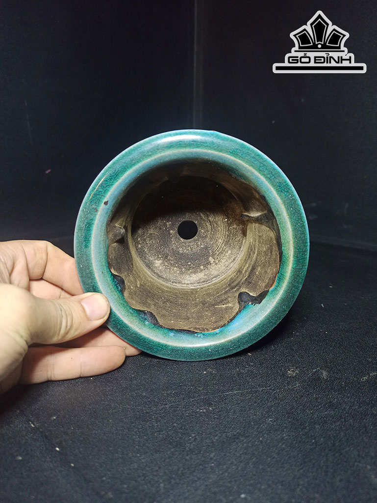 Chậu Hoa Gốm Phật Sơn Cao 10,5 Miệng 13 Đường Kính 10 (cm)