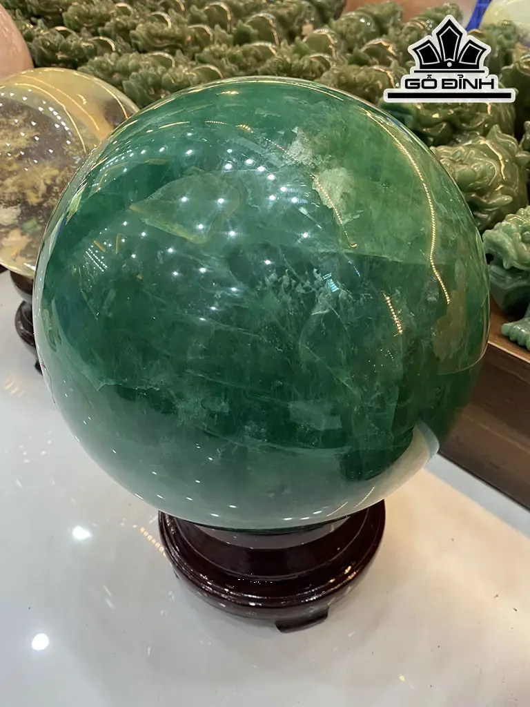 Bi Cầu Đá Flourite Đường Kính Hạt 22 (cm) 24,8kg