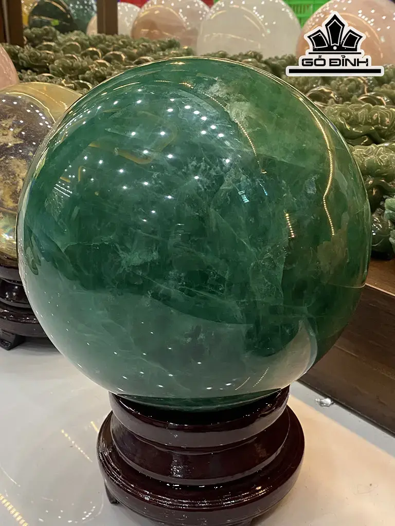 Bi Cầu Đá Flourite Đường Kính Hạt 22 (cm) 24,8kg