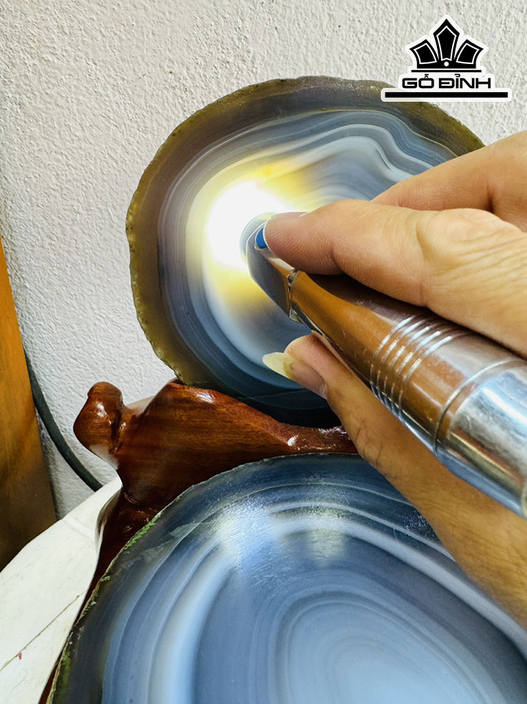 Bát Tụ Bảo Đá Mã Não Cao 27 Ngang 17 (cm) 7kg